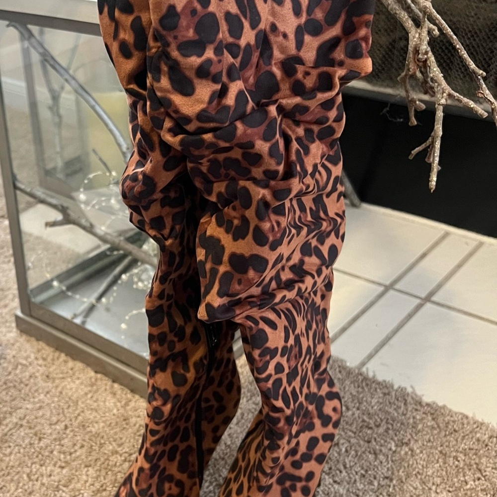 Leopard Print Women's Pants